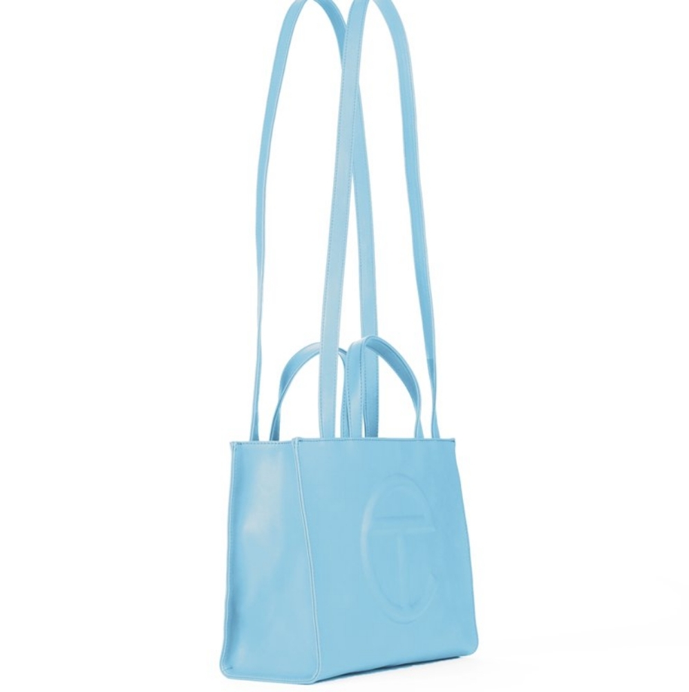 Telfar medium bag in pool blue